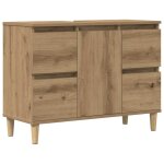 Vidaxl armoire d'vier chne artisanal 80x33x60 cm bois d'ingnierie