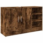 Vidaxl armoire d'évier chêne fumé 90x29x55 cm bois d'ingénierie Vidaxl armoire d'évier chêne fumé 90x29x55 cm bois d'ingénierie