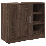 Vidaxl armoire d'évier chêne marron 63x29x55 cm bois d'ingénierie Vidaxl armoire d'évier chêne marron 63x29x55 cm bois d'ingénierie