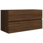 Vidaxl armoire d'�vier ch�ne marron 90x38, 5x45 cm bois d'ing�nierie