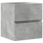 Vidaxl armoire d'�vier gris b�ton 41x38, 5x45 cm bois d?ing�nierie