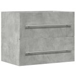 Vidaxl armoire d'�vier gris b�ton 60x38, 5x48 cm agglom�r�