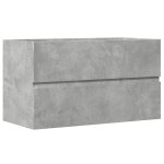 Vidaxl armoire d'�vier gris b�ton 90x38, 5x45 cm agglom�r�