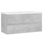 Vidaxl armoire d'évier et lavabo intégré gris béton bois d'ingénierie Vidaxl armoire d'évier et lavabo intégré gris béton bois d'ingénierie