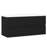 Vidaxl armoire d'vier avec lavabo intgr noir agglomr