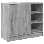Vidaxl armoire d'�vier sonoma gris 63x29x55 cm bois d'ing�nierie