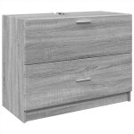 Vidaxl armoire d'�vier sonoma gris 78x37x59 cm bois d'ing�nierie