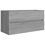 Vidaxl armoire d'évier sonoma gris 90x38, 5x45 cm bois d'ingénierie Vidaxl armoire d'évier sonoma gris 90x38, 5x45 cm bois d'ingénierie