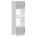 Vidaxl armoires de four 2 pièces lucca bois d'ingénierie gris béton Vidaxl armoires de four 2 pièces lucca bois d'ingénierie gris béton