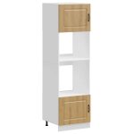 Vidaxl armoires de four 2 pices  kalmar  chne artisanal bois d'ingnierie