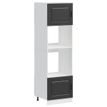 Vidaxl armoires de four 2 pi�ces  kalmar  bois d'ing�nierie noir