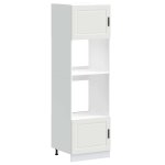 Vidaxl armoires de four 2 pcs porto blanc bois d'ing�nierie