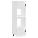 Vidaxl armoires de four 2 pcs porto blanc brillant bois d'ing�nierie