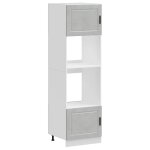 Vidaxl armoires de four 2 pcs porto gris béton bois d'ingénierie Vidaxl armoires de four 2 pcs porto gris béton bois d'ingénierie