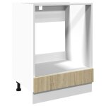 Vidaxl armoire � four ch�ne sonoma 60x46x81, 5 cm agglom�r�