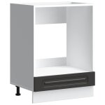 Vidaxl armoire � four kalmar noir bois d'ing�nierie