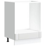 Vidaxl armoire � four lucca blanc bois d'ing�nierie