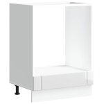 Vidaxl armoire de four lucca blanc brillant bois ing�nierie