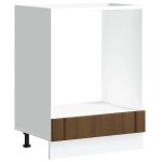 Vidaxl armoire de four lucca ch�ne marron bois d'ing�nierie