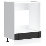 Vidaxl armoire de four lucca noir bois d'ing�nierie