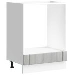Vidaxl armoire de four lucca sonoma gris bois d'ing�nierie