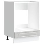 Vidaxl armoire à four porto gris béton bois d'ingénierie Vidaxl armoire à four porto gris béton bois d'ingénierie