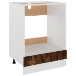 Vidaxl meuble de four  riga  chne fum 60x46x81, 5cm bois d'ingnierie