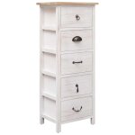 Vidaxl armoire lat�rale 35x25x87 cm bois de paulownia