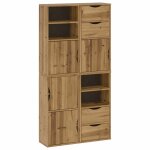 Vidaxl armoires lat�rales 4 pcs odda 40x24x79 cm bois massif pin