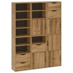 Vidaxl armoires lat�rales 6 pcs odda 40x24x79 cm bois massif pin