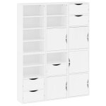 Vidaxl armoires lat�rales 6 pcs odda blanc 40x24x79 cm bois massif pin
