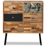 Vidaxl armoire latérale avec 6 tiroirs teck massif de récupération Vidaxl armoire latérale avec 6 tiroirs teck massif de récupération