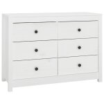 Vidaxl armoire latrale blanc 100x40x72 cm bois de pin massif