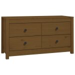 Vidaxl armoire latrale marron miel 100x40x54 cm bois de pin massif