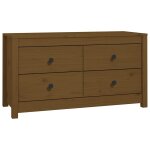 Vidaxl armoire lat�rale marron miel 100x40x54 cm bois de pin massif