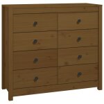 Vidaxl armoire latrale marron miel 100x40x90 cm bois de pin massif