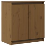 Vidaxl armoire latrale marron miel 60x36x65 cm bois de pin massif