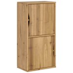 Vidaxl armoire latrale odda 40x24x79 cm bois massif pin