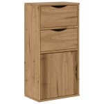 Vidaxl armoire lat�rale avec tiroirs odda 40x24x79 cm bois massif pin