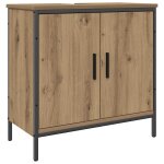 Vidaxl armoire lavabo ch�ne artisanal 60x30x60 cm bois d'ing�nierie