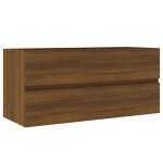 Vidaxl armoire d'�vier ch�ne marron 100x38, 5x45 cm bois d'ing�nierie