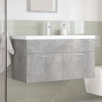 Vidaxl armoire lavabo de salle de bain avec bassin intgr et robinet