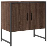 Vidaxl armoire lavabo de salle de bain ch�ne marron 60x33x60 cm