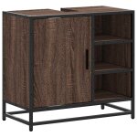 Vidaxl armoire de lavabo de salle de bain chêne marron 65x33x60 cm Vidaxl armoire de lavabo de salle de bain chêne marron 65x33x60 cm