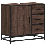 Vidaxl armoire de lavabo de salle de bain chne marron 65x33x60 cm