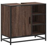 Vidaxl armoire de lavabo de salle de bain ch�ne marron 65x33x60 cm