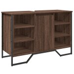 Vidaxl armoire lavabo de salle de bain ch�ne marron 91x35x60 cm