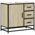 Vidaxl armoire lavabo de salle de bain chne sonoma bois d'ingnierie
