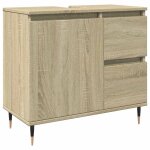 Vidaxl armoire lavabo de salle de bain chne sonoma bois d'ingnierie