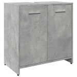 Vidaxl armoire lavabo de salle de bain gris b�ton 60x33x60 cm